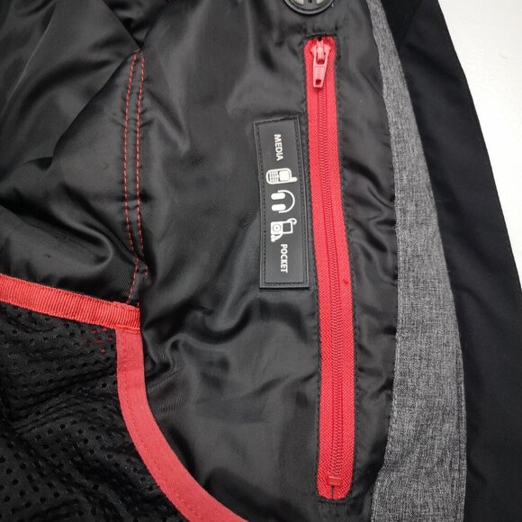 Choko Authentics Ladies Size Small Grey Black Nitrogen Series Jacket w/ Hood - Picture 6 of 16